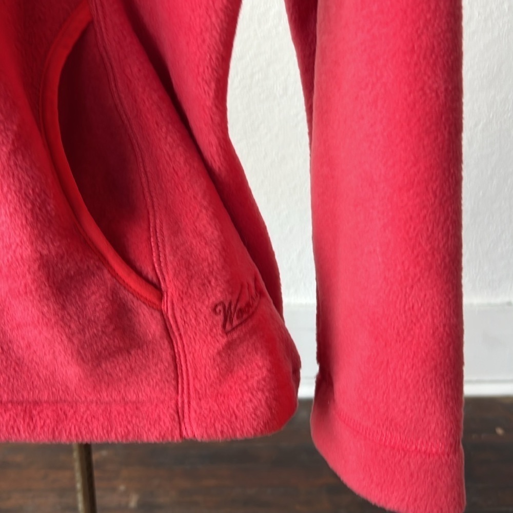 NWT Woolrich Women's Andes Fleece Long Jacket Pink Large - Picture 4 of 5
